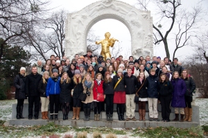 GWO at the Johann Strauss Monument in Vienna